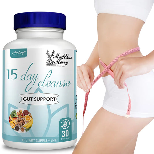 15 Day Cleanse - Promotes Fat Burning, and Reduces Fat Cells,Helps Eliminate Toxins From Blood Circulation - 30 Capsules