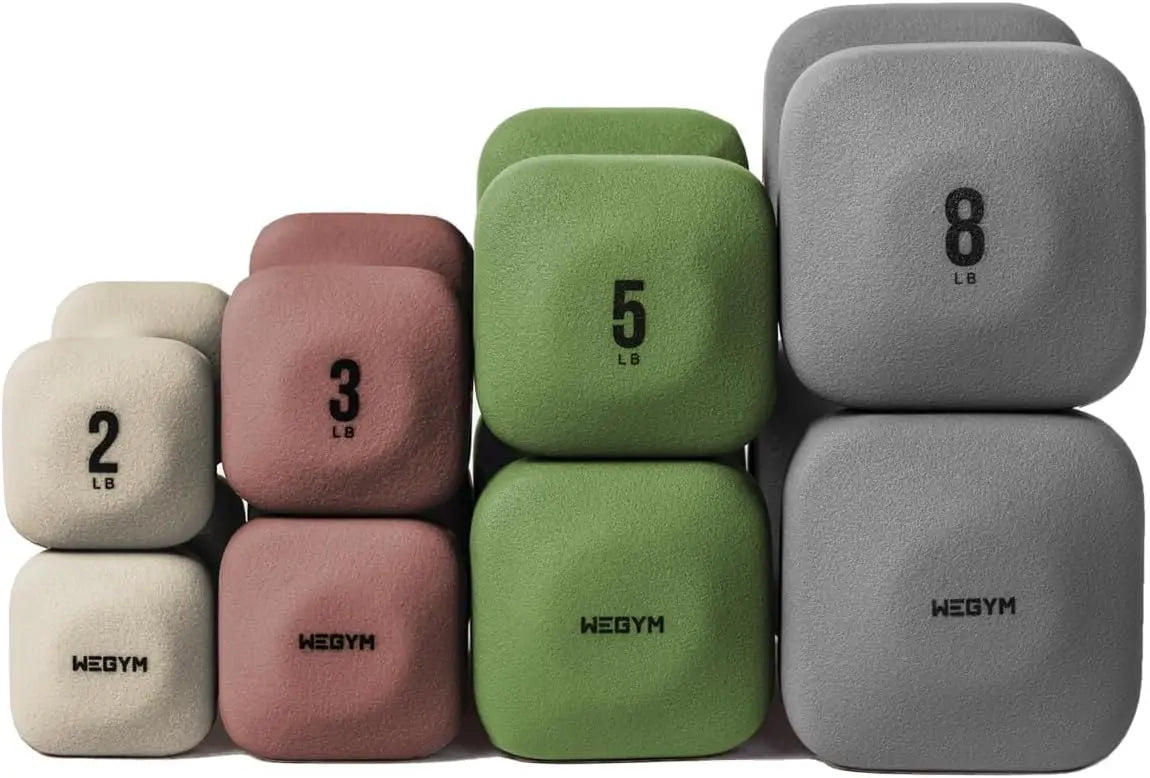 Dumbbells, Anti-Slip, Anti-Roll, Thick Handles, Free Weights, Square Dumbbells for Secure Workouts at Home, Weightlifting, and P