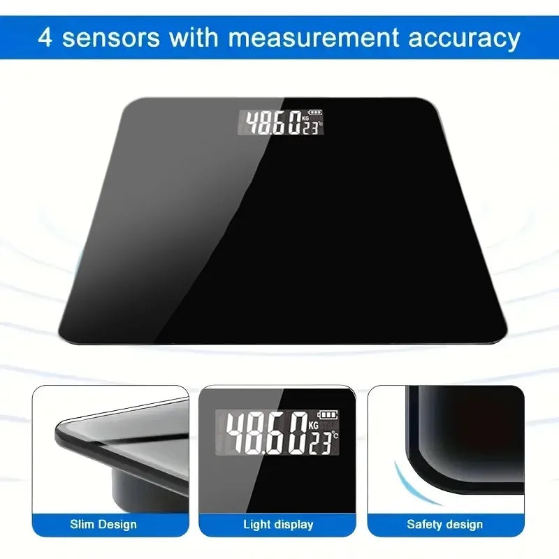Digital Weight Scale, High Precision Electronic Weighing Equipment, Durable LCD Display, Battery Powered for Health Monitoring