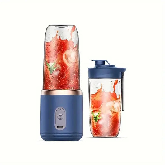 Portable Blender, Personal Mini Blender USB Rechargeable for Shakes and Smoothies, 400ML Portable Fruit Veggie Juicer Cup