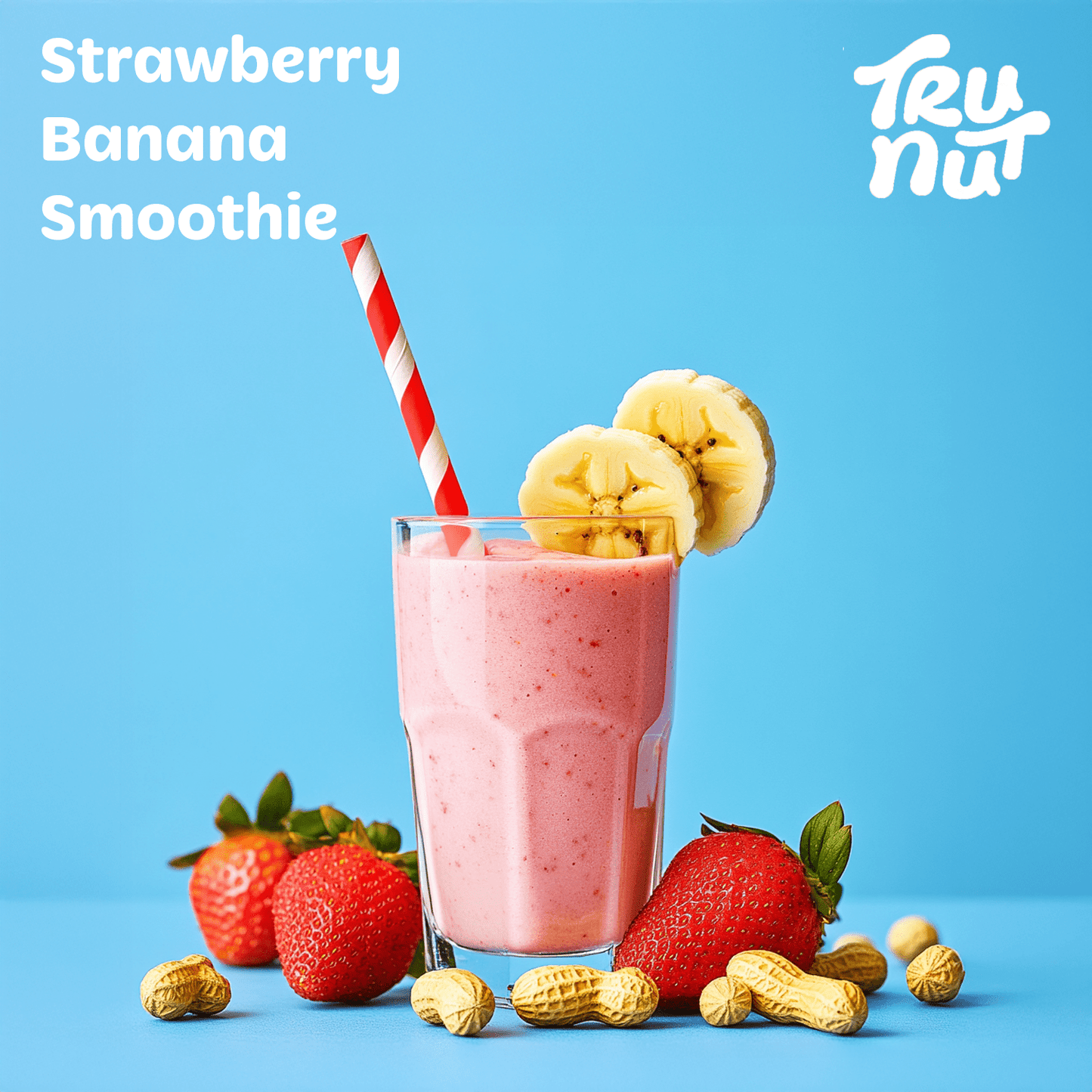 Tru-Nut Peanut Protein Powder – 2 Clean Ingredients (Roasted Peanuts & Pea Protein) – High Protein, No Sugar or Additives – Great Peanut Flavor for Smoothies, Shakes, Oatmeal & Baking